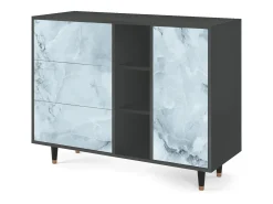 Aparador - 125x98x48 cm - BS2 - Glacial Colour, Antracita
