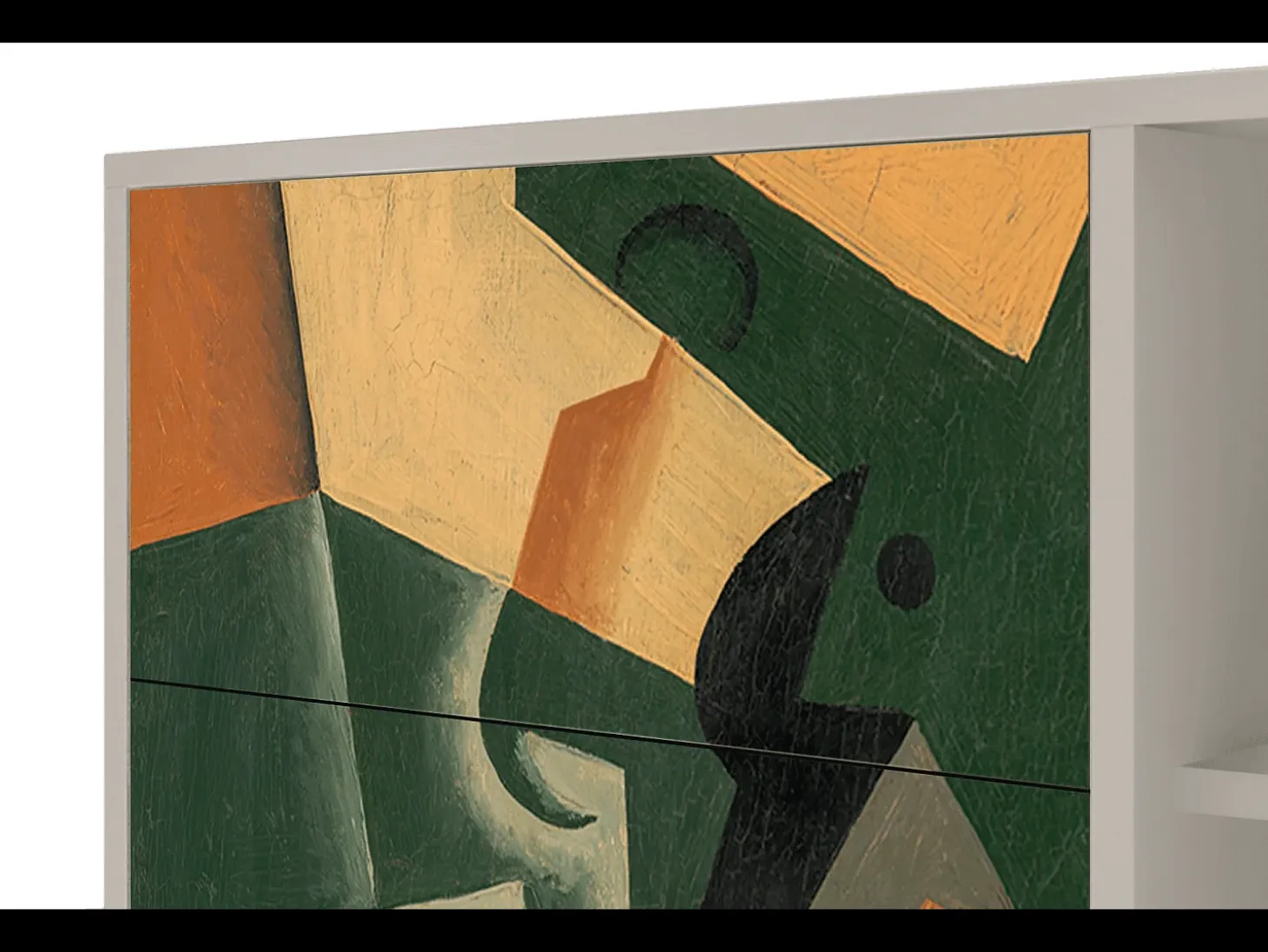 Aparador - 125x98x48 cm - BS2 - Glass and Checkerboard, Arena