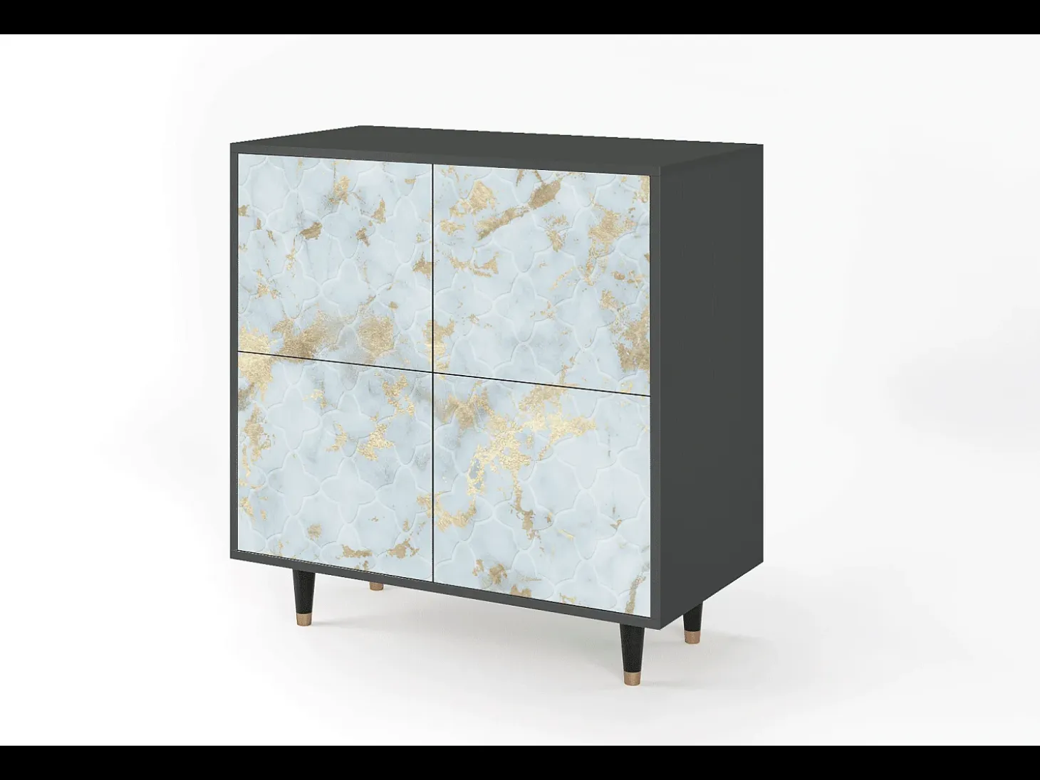 Aparador - 94x96x48 cm - BS3 - Golden Waves, Antracita