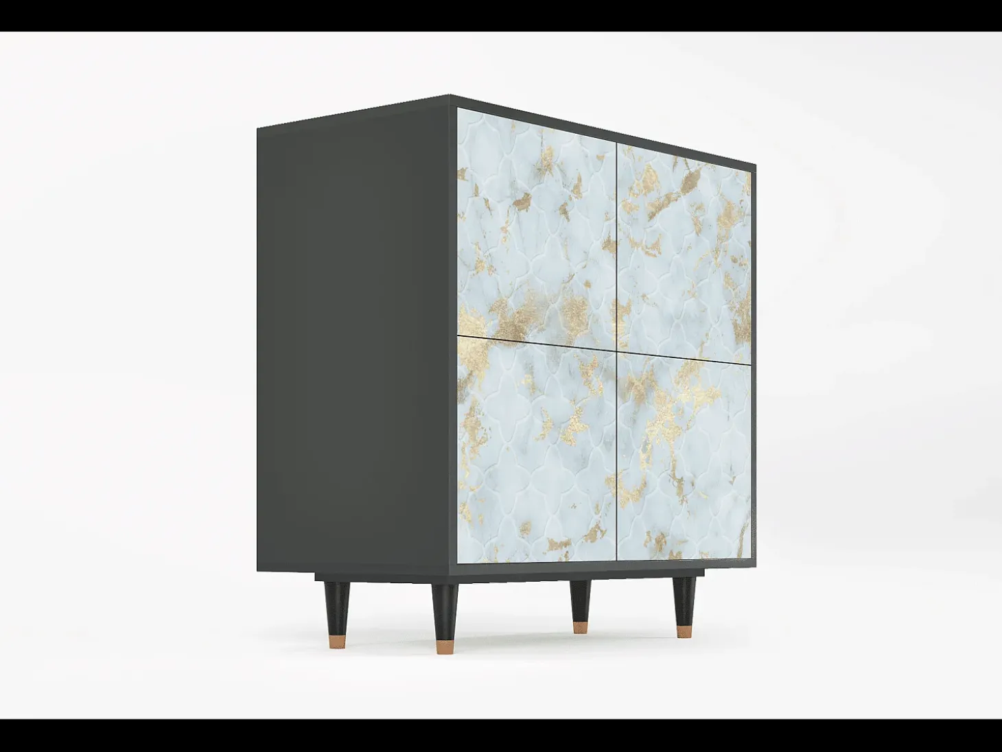 Aparador - 94x96x48 cm - BS3 - Golden Waves, Antracita