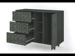 Aparador - 125x98x48 cm - BS2 - Golden Empire, Antracita