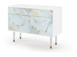 Aparador - 115x85x48 cm - BS4 - Golden Waves, Blanco
