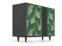 Aparador - 125x98x48 cm - BS2 - Gold Ginkgo, Antracita