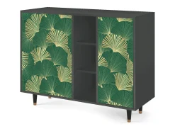 Aparador - 125x98x48 cm - BS2 - Gold Ginkgo, Antracita