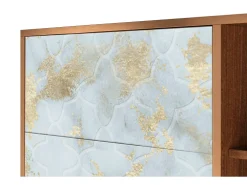 Aparador - 125x98x48 cm - BS2 - Golden Waves, Nogal