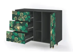 Aparador - 125x98x48 cm - BS2 - Green Flower, Antracita