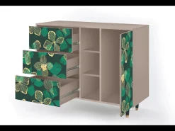 Aparador - 125x98x48 cm - BS2 - Green Flower, Latte