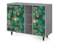 Aparador - 125x98x48 cm - BS2 - Green Flower, Gris