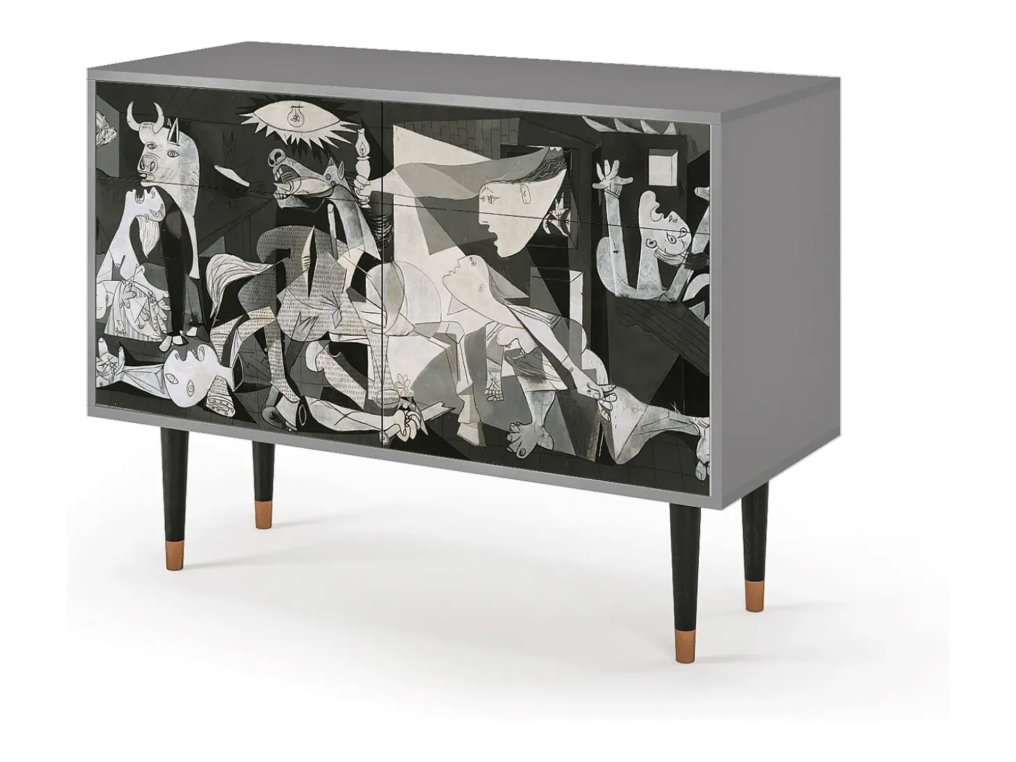 Aparador - 115x85x48 cm - BS4 - Guernica by Picasso, Gris