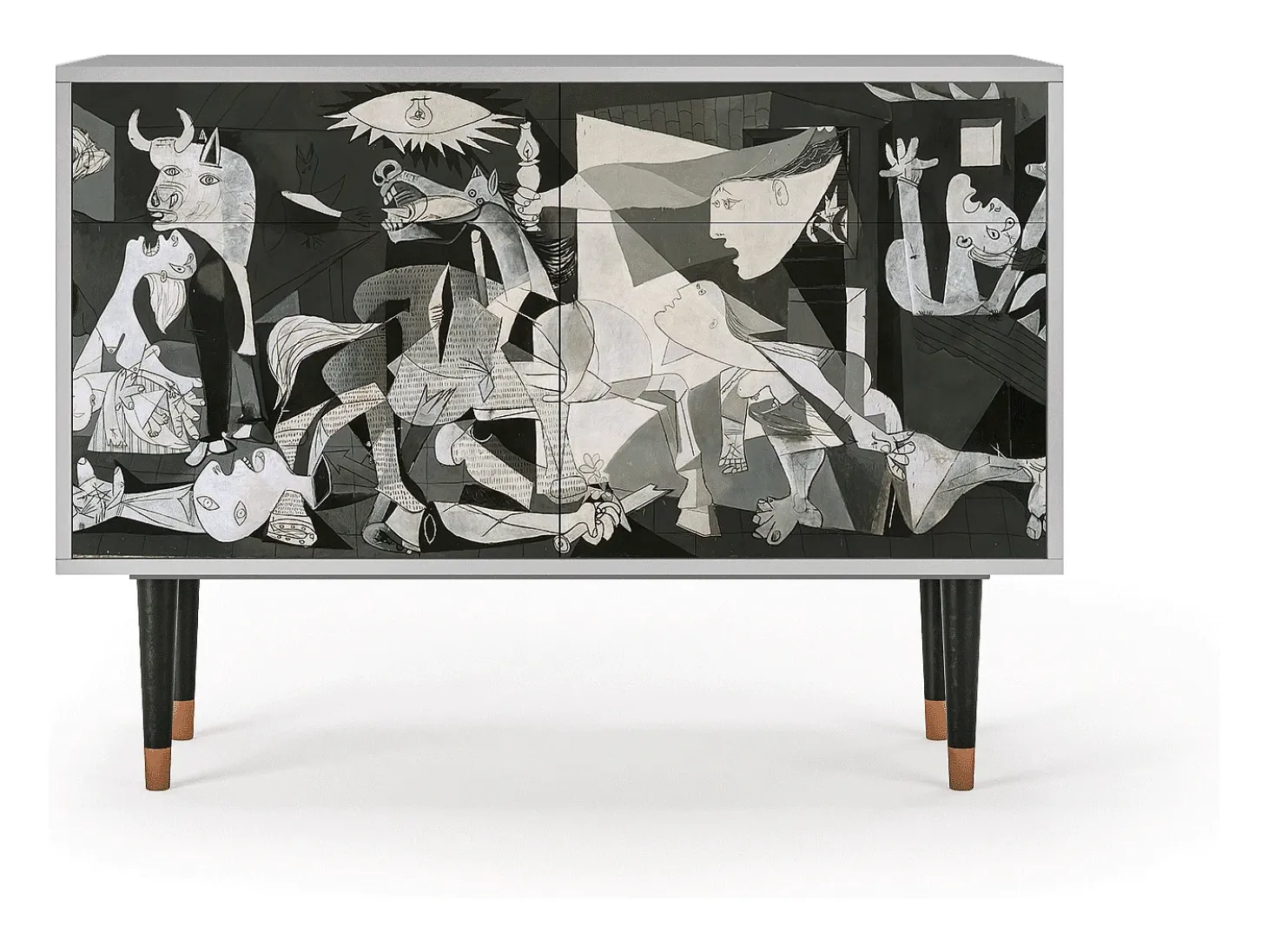 Aparador - 115x85x48 cm - BS4 - Guernica by Picasso, Gris