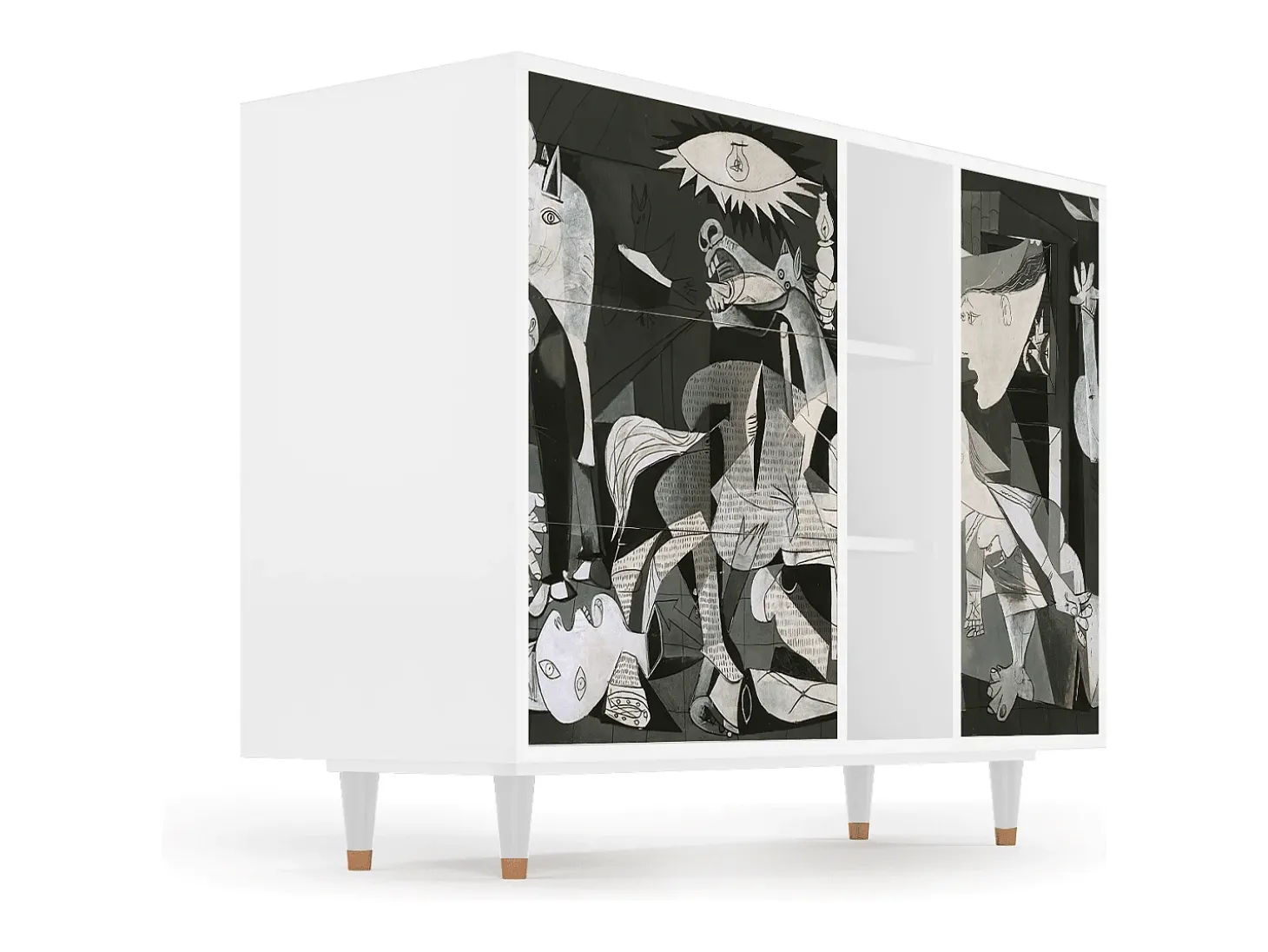 Aparador - 125x98x48 cm - BS2 - Guernica by Picasso, Blanco