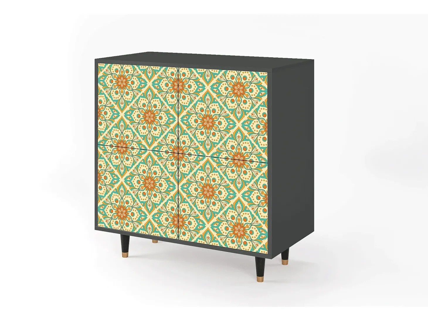Aparador - 94x96x48 cm - BS3 - Hindu Daisy, Antracita