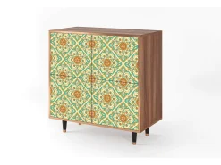 Aparador - 94x96x48 cm - BS3 - Hindu Daisy, Nogal