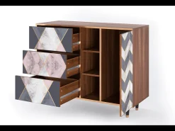 Aparador - 125x98x48 cm - BS2 - Ideal Harmony, Nogal