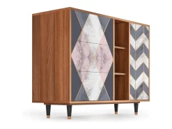 Aparador - 125x98x48 cm - BS2 - Ideal Harmony, Nogal