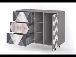 Aparador - 125x98x48 cm - BS2 - Ideal Harmony, Gris