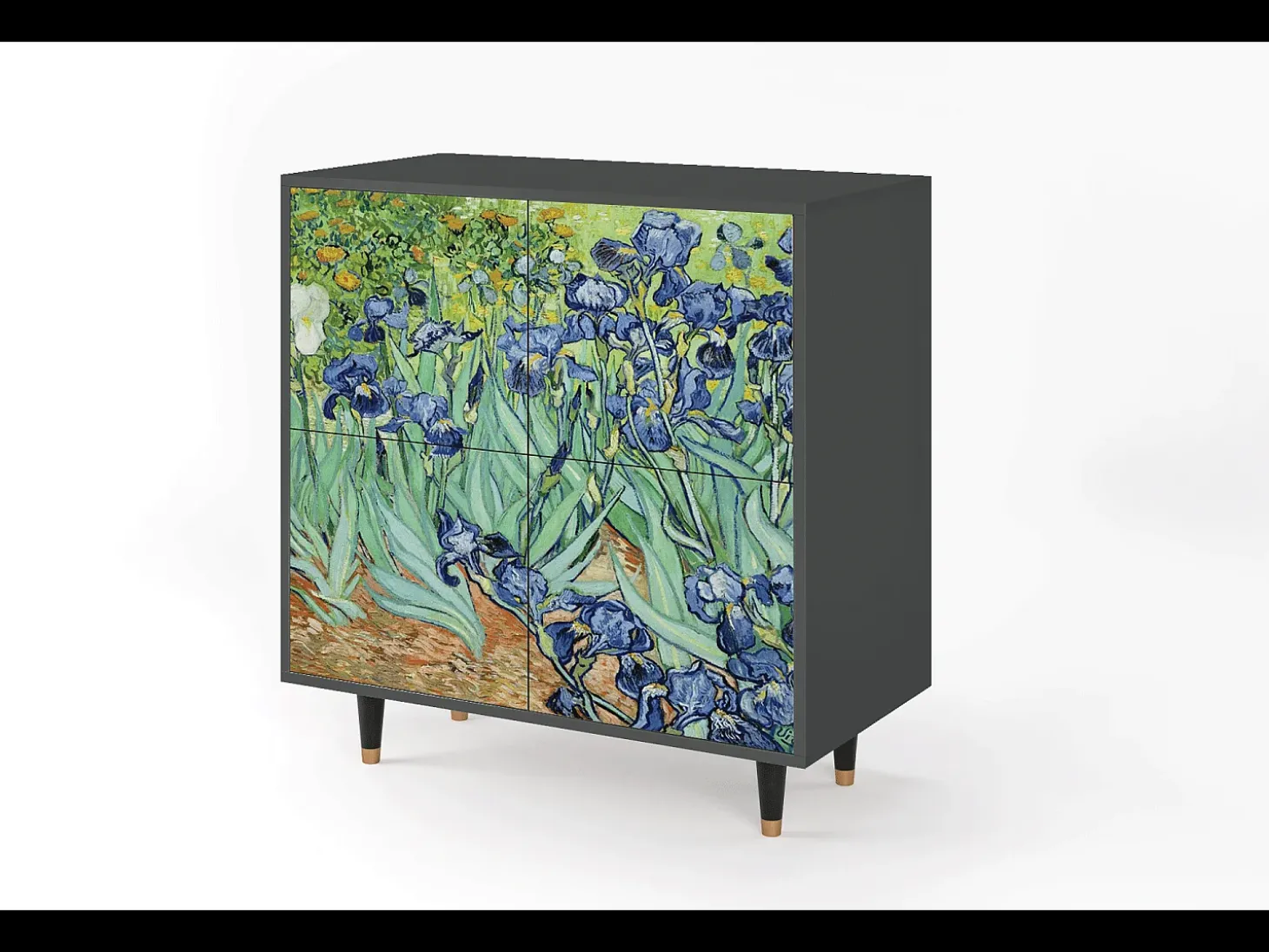 Aparador - 94x96x48 cm - BS3 - Irises , Antracita