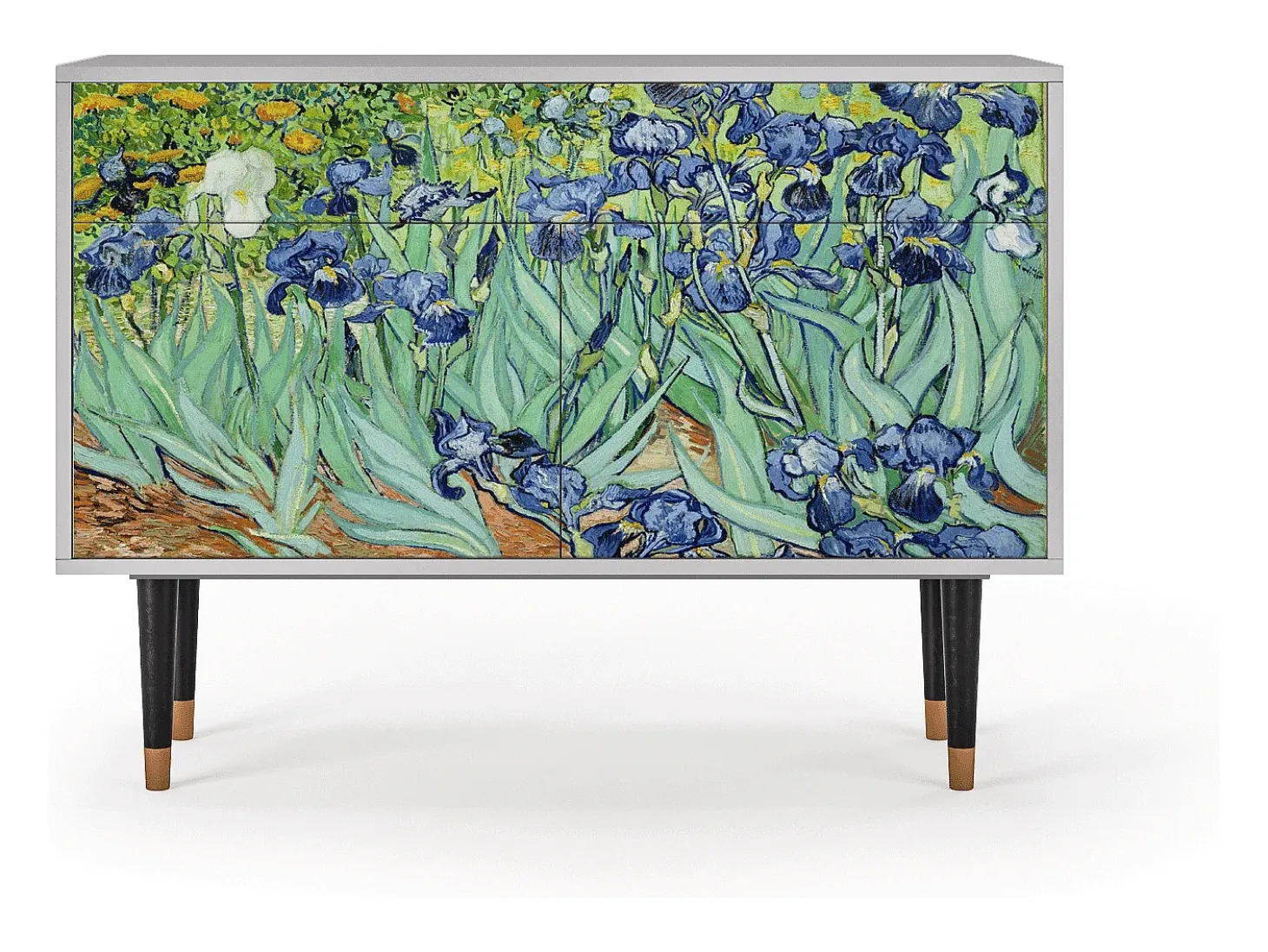 Aparador - 115x85x48 cm - BS4 - Irises , Gris