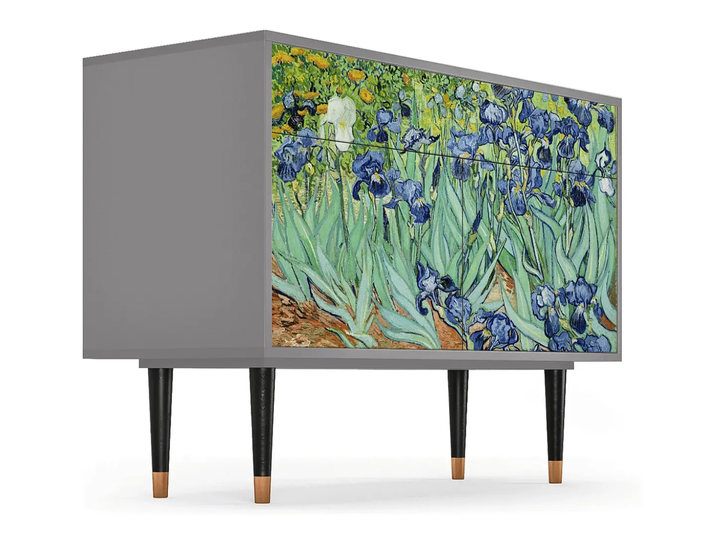 Aparador - 115x85x48 cm - BS4 - Irises , Gris