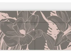 Aparador - 115x85x48 cm - BS4 - Issabelline Flower, Blanco