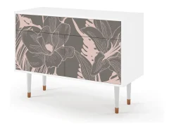 Aparador - 115x85x48 cm - BS4 - Issabelline Flower, Blanco