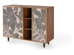 Aparador - 125x98x48 cm - BS2 - Issabelline Flower, Nogal