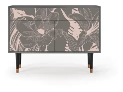 Aparador - 115x85x48 cm - BS4 - Issabelline Flower, Antracita