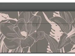 Aparador - 115x85x48 cm - BS4 - Issabelline Flower, Antracita