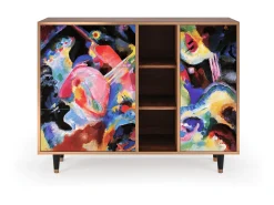 Aparador - 125x98x48 cm - BS2 - Kandinsky, Nogal