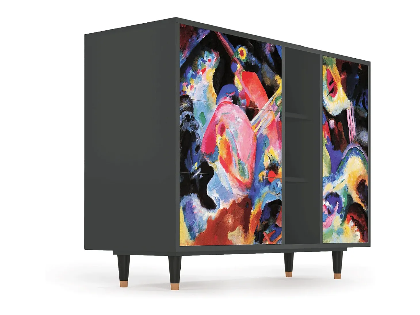 Aparador - 125x98x48 cm - BS2 - Kandinsky, Antracita