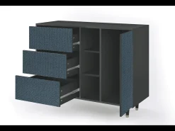 Aparador - 125x98x48 cm - BS2 - Knitted Pattern, Antracita