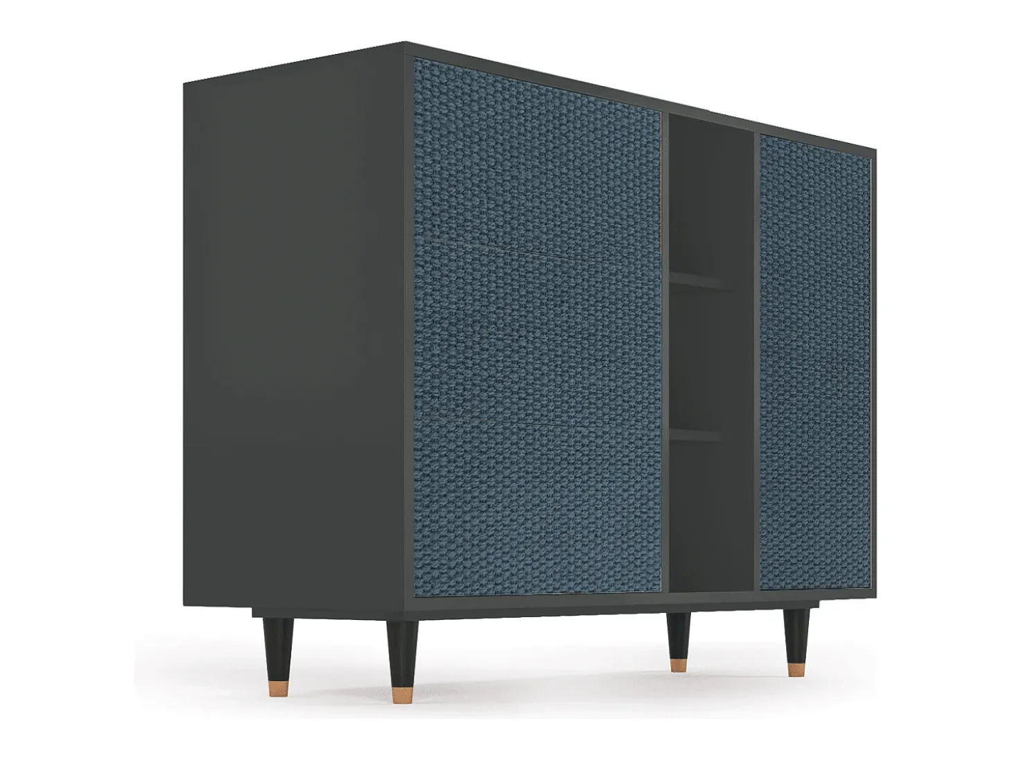 Aparador - 125x98x48 cm - BS2 - Knitted Pattern, Antracita