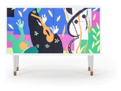 Aparador - 115x85x48 cm - BS4 - La Tristesse du Roi, Blanco