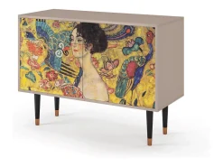 Aparador - 115x85x48 cm - BS4 - Lady with Fan by Klimt, Latte