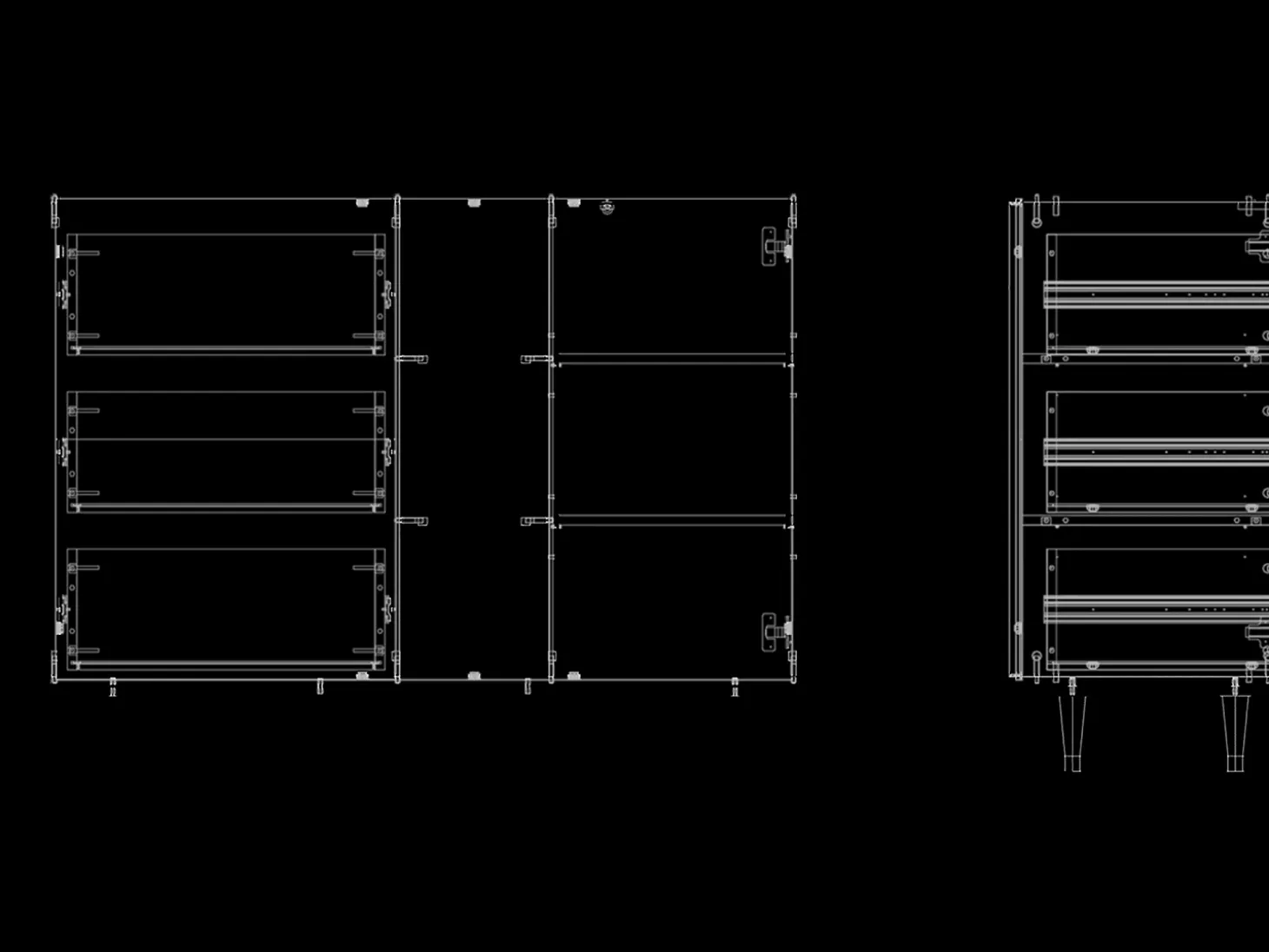 Aparador - 125x98x48 cm - BS2 - Landscape, Nogal