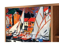 Aparador - 125x98x48 cm - BS2 - Le Séchage des voiles , Nogal