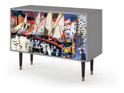 Aparador - 115x85x48 cm - BS4 - Le Séchage des voiles , Gris