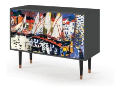 Aparador - 115x85x48 cm - BS4 - Le Séchage des voiles , Antracita