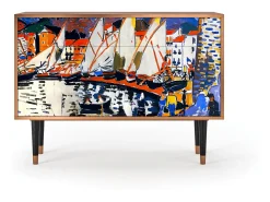Aparador - 115x85x48 cm - BS4 - Le Séchage des voiles , Nogal