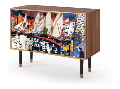 Aparador - 115x85x48 cm - BS4 - Le Séchage des voiles , Nogal