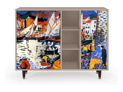 Aparador - 125x98x48 cm - BS2 - Le Séchage des voiles , Latte
