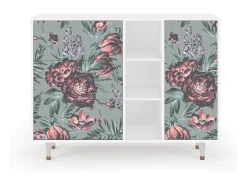 Aparador - 125x98x48 cm - BS2 - Light Peonies, Blanco