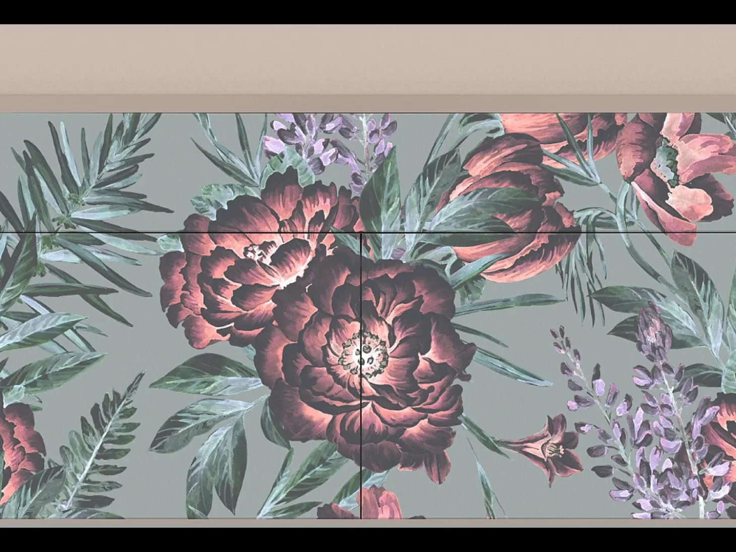 Aparador - 115x85x48 cm - BS4 - Light Peonies, Latte