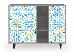 Aparador - 125x98x48 cm - BS2 - Lisbon Flover, Gris