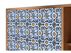 Aparador - 125x98x48 cm - BS2 - Lovely Cornflowers, Nogal