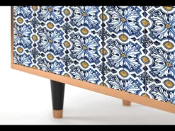 Aparador - 94x96x48 cm - BS3 - Lovely Cornflowers, Nogal