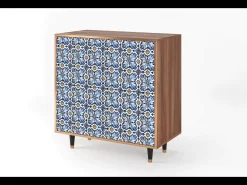Aparador - 94x96x48 cm - BS3 - Lovely Cornflowers, Nogal