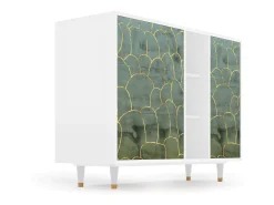 Aparador - 125x98x48 cm - BS2 - Magnificent Water Lily, Blanco