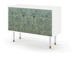 Aparador - 115x85x48 cm - BS4 - Magnificent Water Lily, Blanco