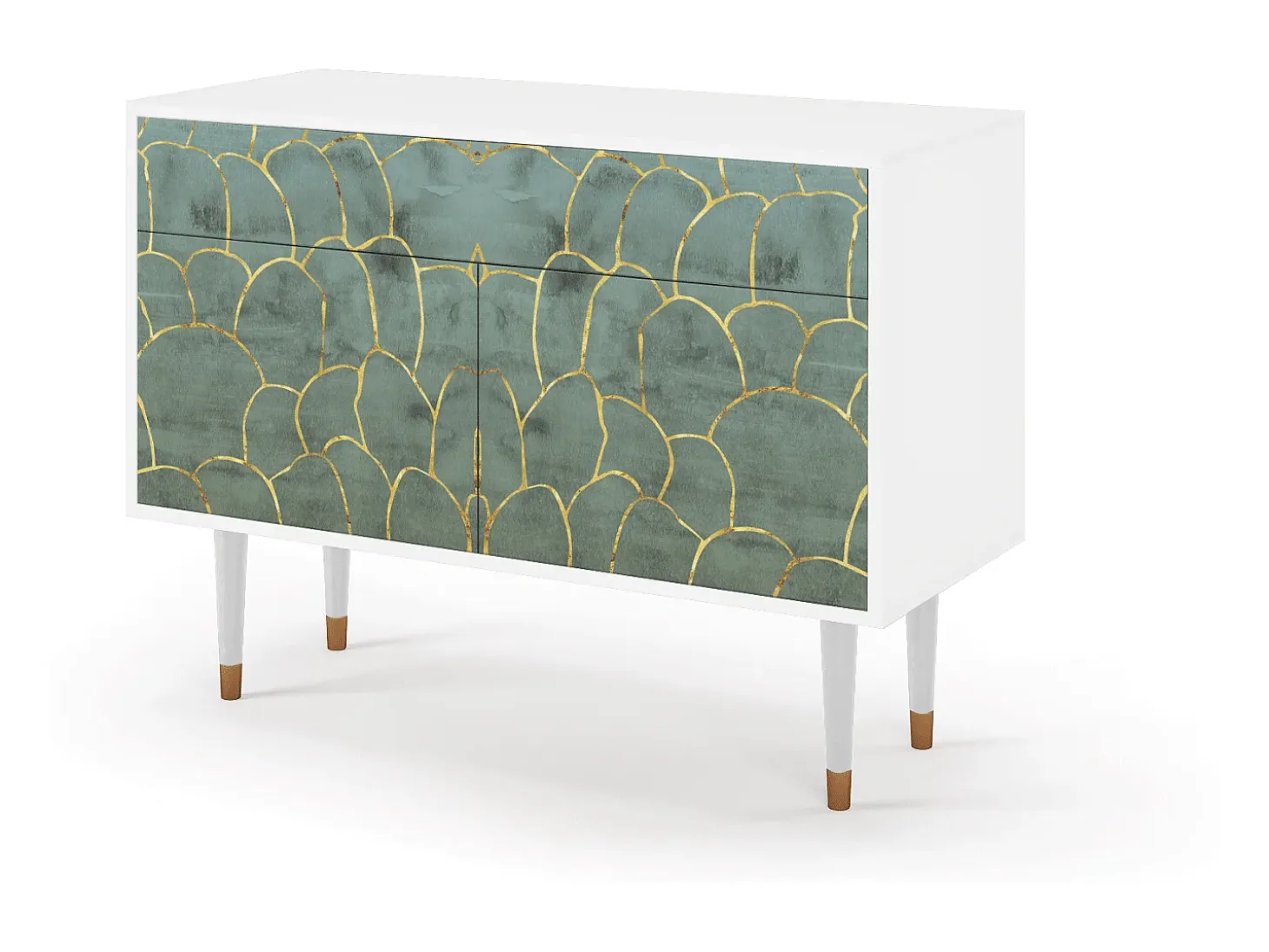 Aparador - 115x85x48 cm - BS4 - Magnificent Water Lily, Blanco